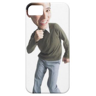 photo caricature of a young asian man in grey 2 iPhone 5 cover