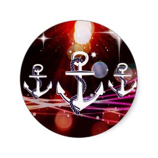 Anchor Me to the Stars Nautical Abstract Design Sticker