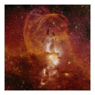 Minor Nebula NGC 3582 in Sagittarius RCW 57 Poster