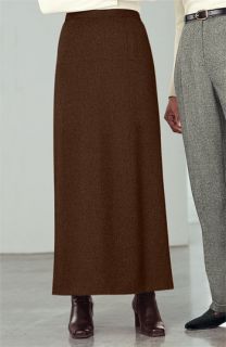 Wool Flannel Long Skirt