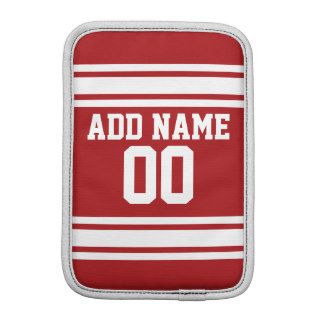 Sports Jersey with Your Name and Number iPad Mini Sleeve