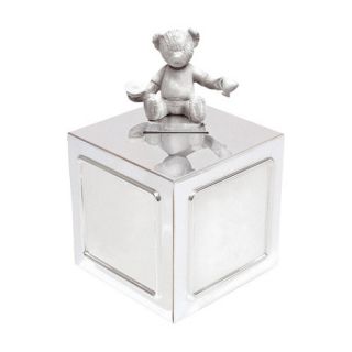Wedgwood Silver Christening Bear Collection money box