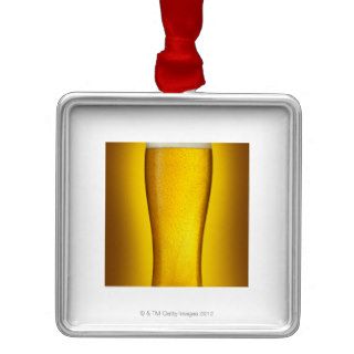 Pint of beer with spritz christmas ornament