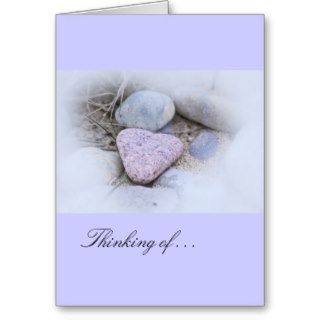 Sentimental Beach Stone Greeting Cards