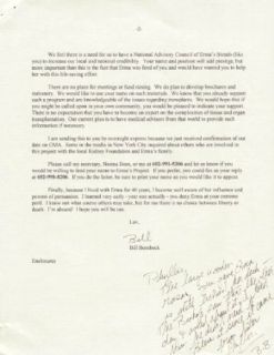 WILLIAM "BILL" BOMBECK   TYPED LETTER SIGNED 11/26/1997 Entertainment Collectibles