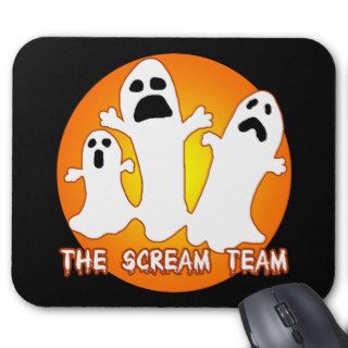 The Scream Team Cute Ghost Design Mouse Pads