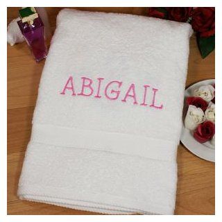 Embroidered Name Bath Towel  
