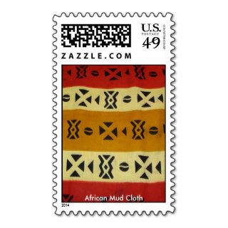 Red and Yellow  African Mud Cloth STamp