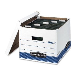 Bankers Box Hang'N'Stor Medium Duty Storage Boxes, Letter/Legal, 4 Pack (00785 )  Record Storage Boxes 