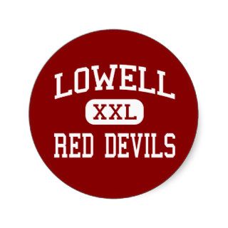 Lowell   Red Devils   High School   Lowell Indiana Sticker