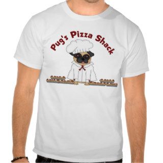 Pug's Pizza Shack 3 Tee Shirts