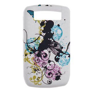 For Blackberry 8900 Plants Print Soft Plastic Shield Case Cell Phones & Accessories
