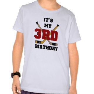 Hockey 3rd Birthday Tshirts
