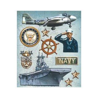 Bulk Buy K&Company Sticker Medley Navy (6 Pack)