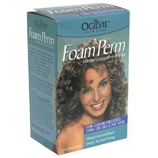 Ogilvie Foam Perm for Color Treated/Thin or Delicate Hair 1 application  Hair Permanent Kits  Beauty