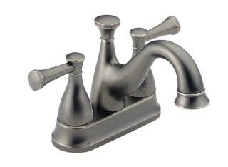 Delta Lockwood 2540PT 240PT Two Handle Centerset Lavatory Faucet, Aged Pewter   Touch On Bathroom Sink Faucets  