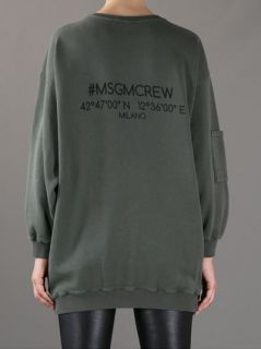 Msgm Oversized Sweatshirt