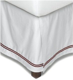 Pinzon 400 Thread Count Egyptian Cotton Sateen Full Hotel Bedskirt, Navy   Bed Skirts