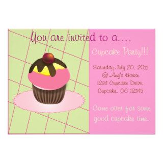 Cupcake Party Invitation