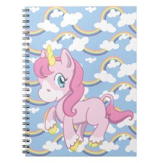 Cute Pink Unicorn Notebook