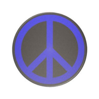 Blue Peace Symbol Beverage Coaster