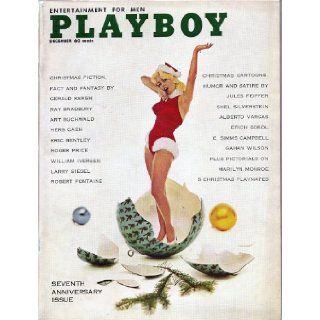 Rare Find, Near Mint Playboy December 1960 Seventh Anniversary Edition Featuring Marilyn Monroe Pictorial Hugh Hefner Books