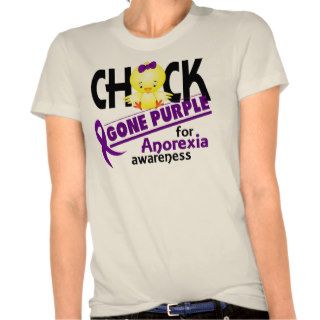 Anorexia Chick Gone Purple 2 T shirt