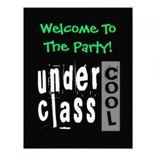 Under Class Cool Personalized Invitation