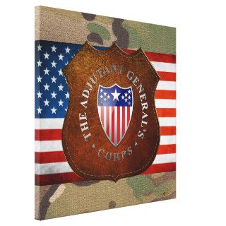 [150] AG Corps Branch Plaque [Special Edition] Gallery Wrapped Canvas