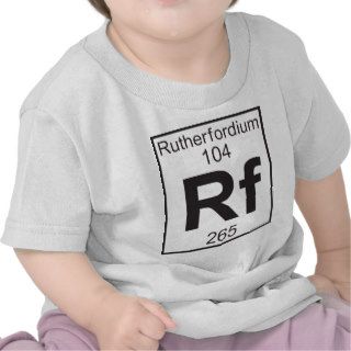 Element 104   rf (rutherfordium) t shirts
