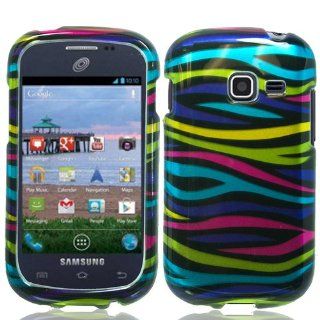 Funky Zebra Hard Case Protector Cover for Samsung Galaxy Centura S738 + Pen Stylus Cell Phones & Accessories