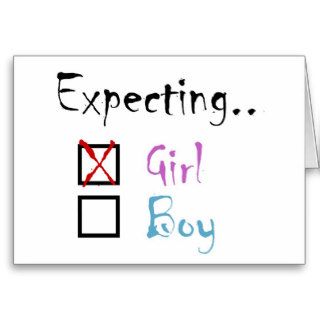 Expecting Girl Card