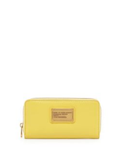 Classic Q Vertical Zip Wallet, Banana Creme   MARC by Marc Jacobs