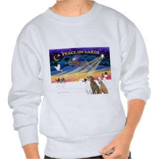 XmasSunrise 3 Greyhounds Sweatshirts