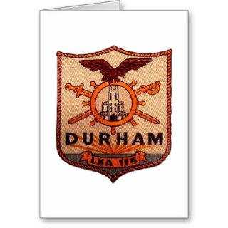 USS DURHAM (LKA 114) GREETING CARD