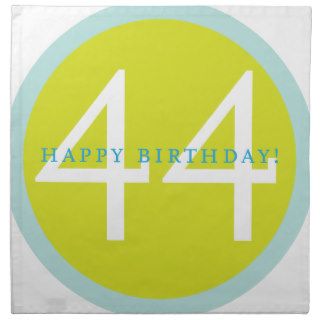 Happy Birthday, 44 Printed Napkins