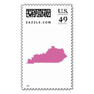 Kentucky state Outline Postage Stamps