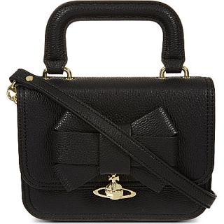 VIVIENNE WESTWOOD   Leather bow tiny cross body bag