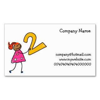 Number Two Kid, Business Card Template