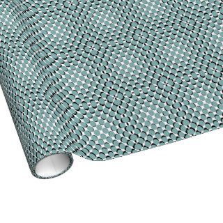 CHIC 132 SEAFOAM/BLACK DOTS WRAPPING PAPER