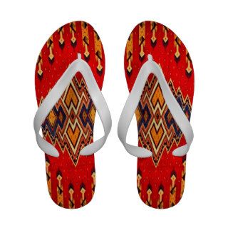 Vintage Ethnic Tribal Navajo Southwestern Textiles Sandals