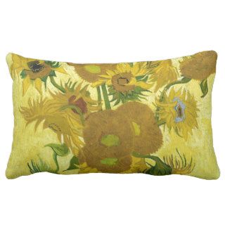 Vincent Van Gogh Vase With Fifteen Sunflowers 1888 Throw Pillows