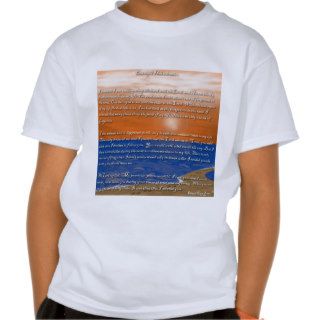Footprints in the Sand Poem T Shirt