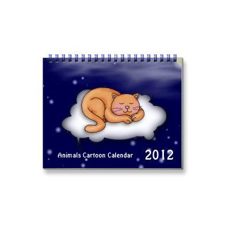 Animals Cartoon 2012 Calendar