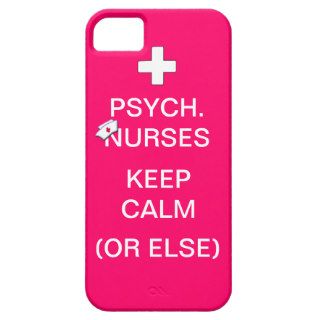 Psych Nurses Keep Calm /Bubble Gum Pink iPhone 5 Cover