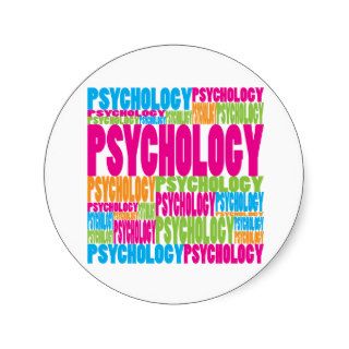 Colorful Psychology Round Stickers