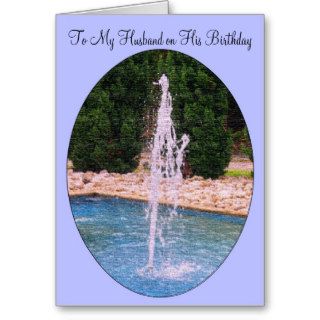 A Happy Birthday Husband Card Fountain