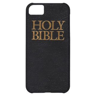 Black Leather Holy Bible Cover iPhone 5C Cover
