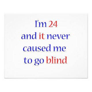 24 never gone blind personalized invites