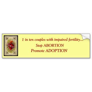 Sorrowful Heart of Mary, 1 in ten couples withBumper Sticker